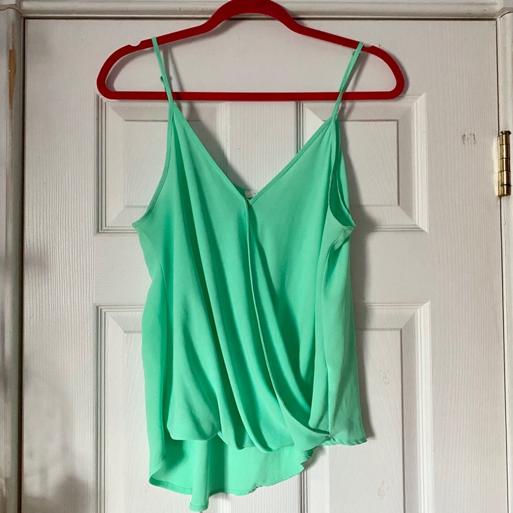 Mint green flowy camisole